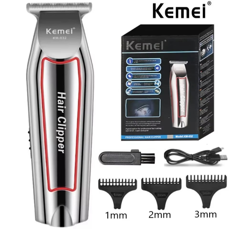 Mens Grooming Box - Kemei KM-032Hair Trimmer Elektrische Baardtrimmer voor