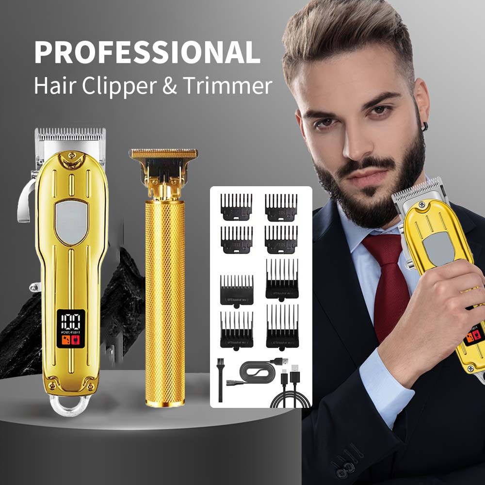 Men'S Grooming Guide - 2-in-1 Elektrische Haarkapper & T-Blade Trimmer