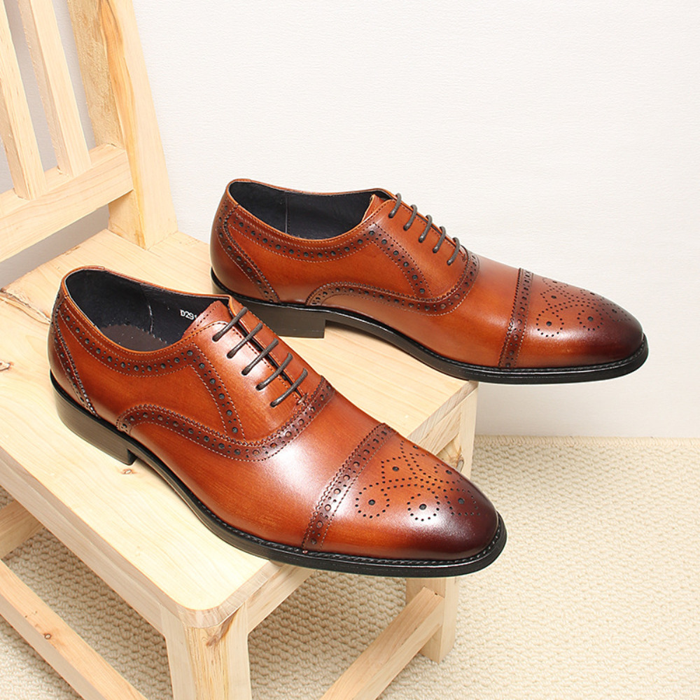 Handgemaakte volle lederen bro - Men'S Grooming Oxford recensie en prijs