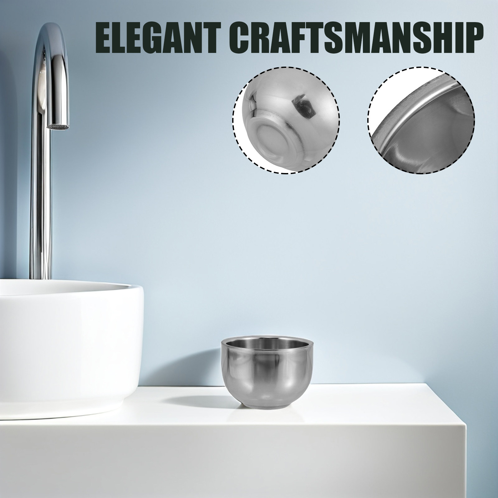 Dubbellaagse roestvrijstalen s - Shaving Bowl Soap recensie en prijs