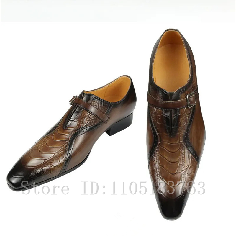Luxe bruine en zwarte handgema - Men'S Grooming Oxford recensie en prijs