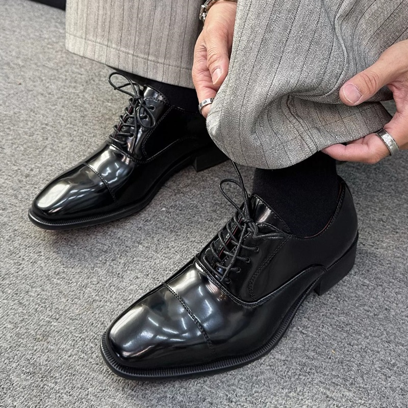 Driekleurige glanzende derby s - Men'S Grooming Oxford recensie en prijs