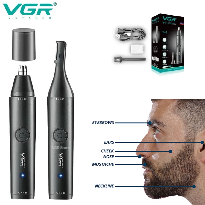 VGR Wasbare neushaartrimmer Ba - Nose Hair Trimmer recensie en prijs