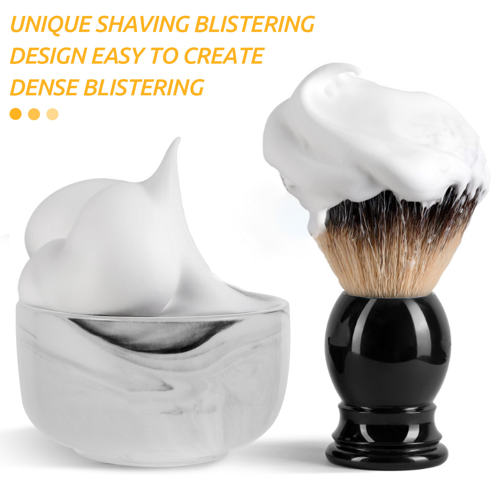 Scheerschaal met marmerpatroon - Shaving Bowl Soap recensie en prijs