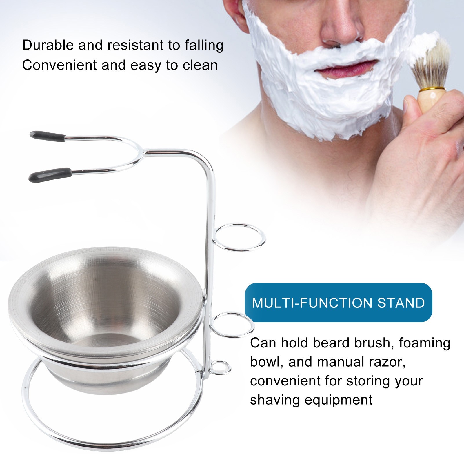 Scheerstandaard met kom, metal - Shaving Bowl Soap recensie en prijs
