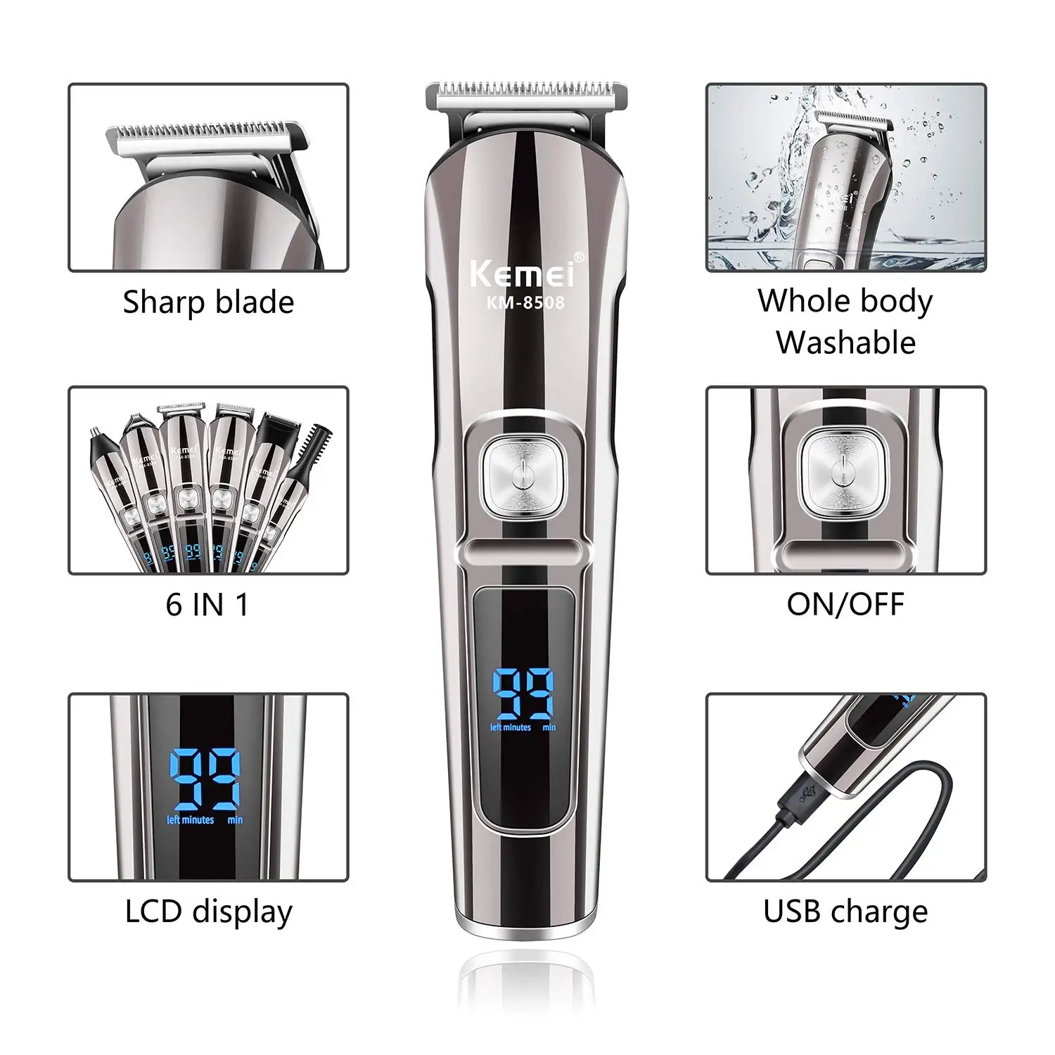 Kemei Professionele Multifunct - Mens Grooming Box recensie en prijs